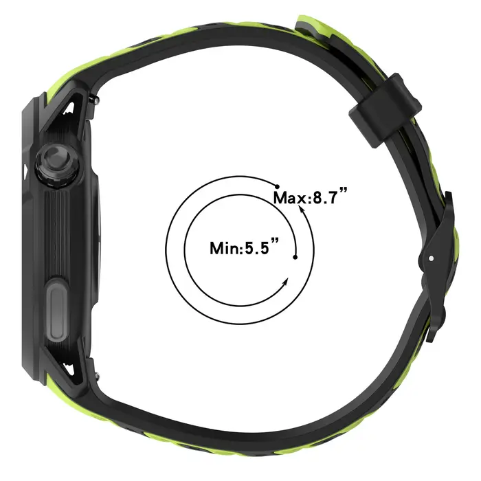 Bracelet en Silicone bicolore de 22mm pour Coros Pace Pro