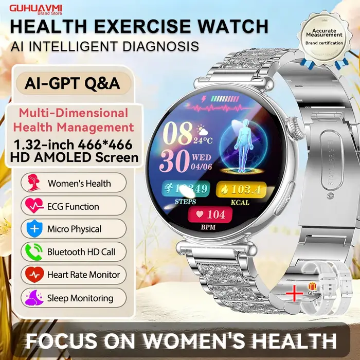 Montre connectée de santé pour femmes avec ECG
