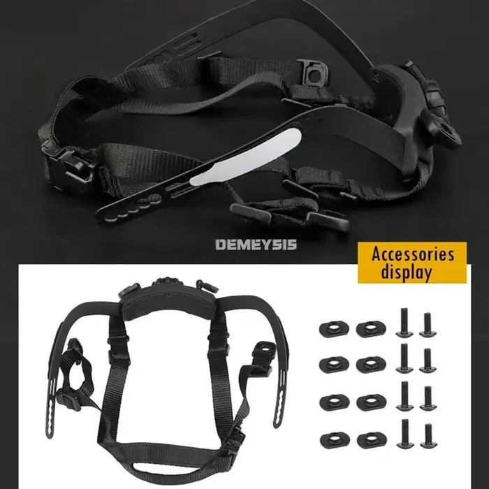 Système de Suspension intérieure de casque, casques CS de tir et de chasse, sangle de verrouillage d