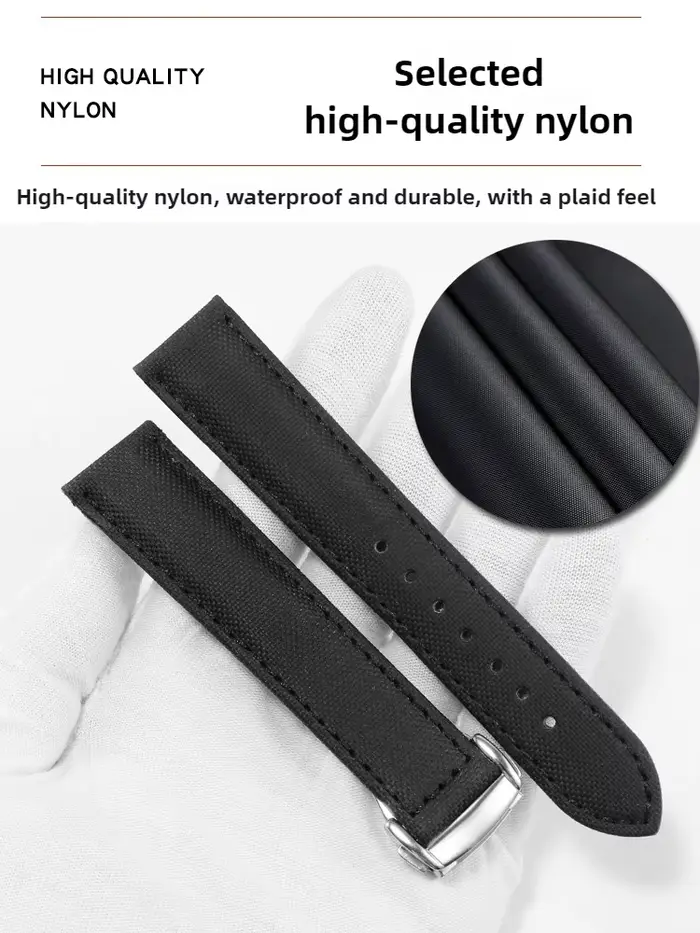 Bracelet de montre en toile et Nylon pour hommes