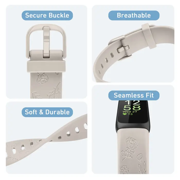 Bracelet gravé en TPU souple pour Fitbit Inspire 3 2/inspire Hr