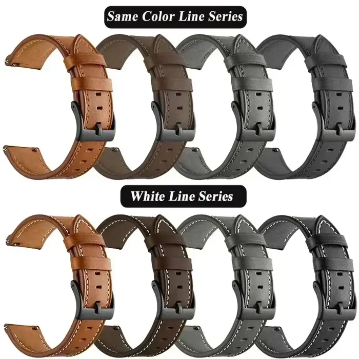 Bracelet de montre en cuir pour Amazfit Active 2