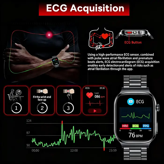 Nouvelle montre connectée ECG pour la santé