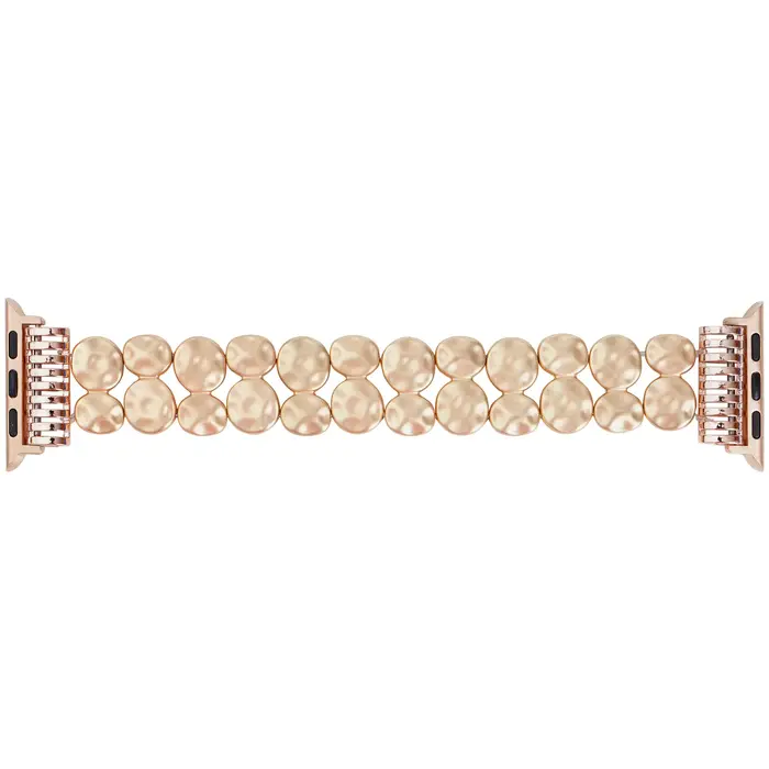 Bracelet de montre en alliage pour femmes, Design de luxe, classique, couleur or, adapté à Apple Wat