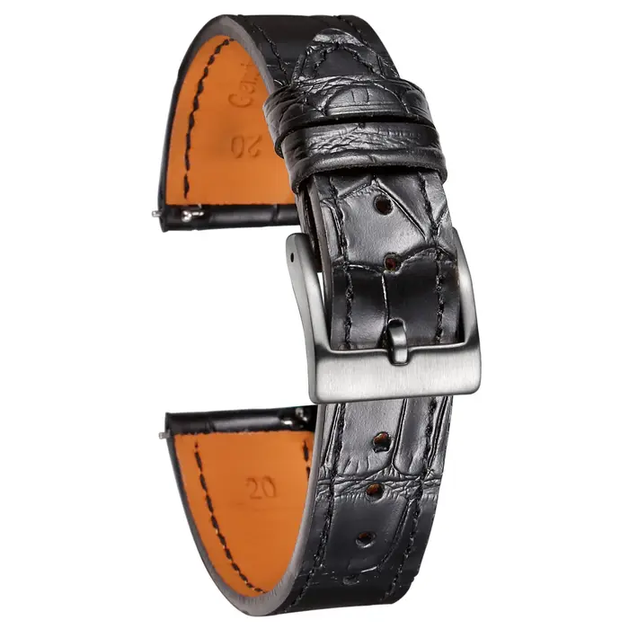 Bracelets de montre en cuir d'alligator