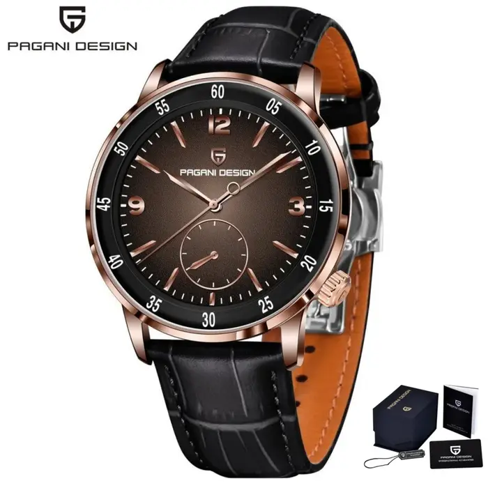 PAGANI DESIGN PD1790 montre mécanique automatique pour hommes 10Bar étanche verre saphir mode loisirs montre-bracelet en cuir pour homme