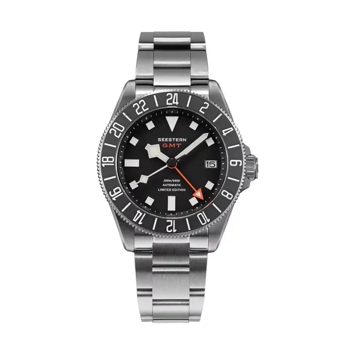 Montre de plongée GMT pour hommes, montres-bracelets en titane, mouvement automatique Peacock SL3032