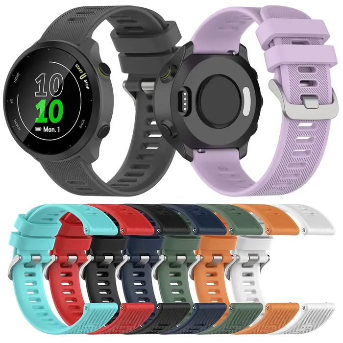 Bracelets de montre 20mm pour Garmin Forerunner 158 venu sq/venu sport bracelet en Silicone