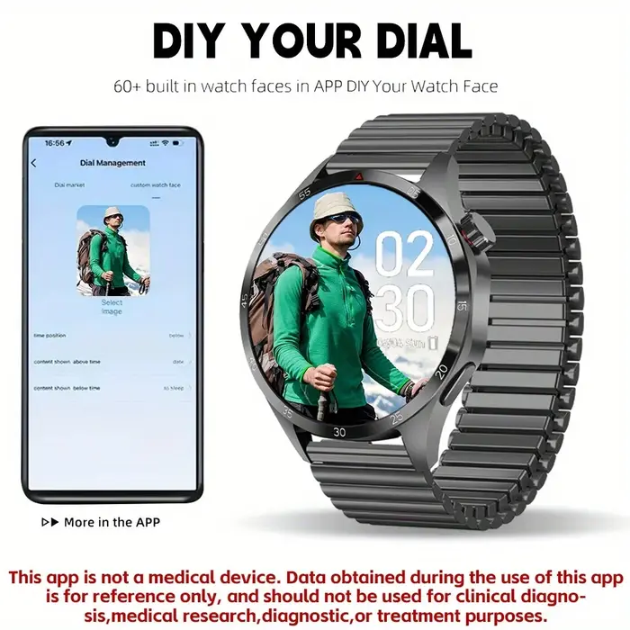 Montre connectée, écran tactile de 1