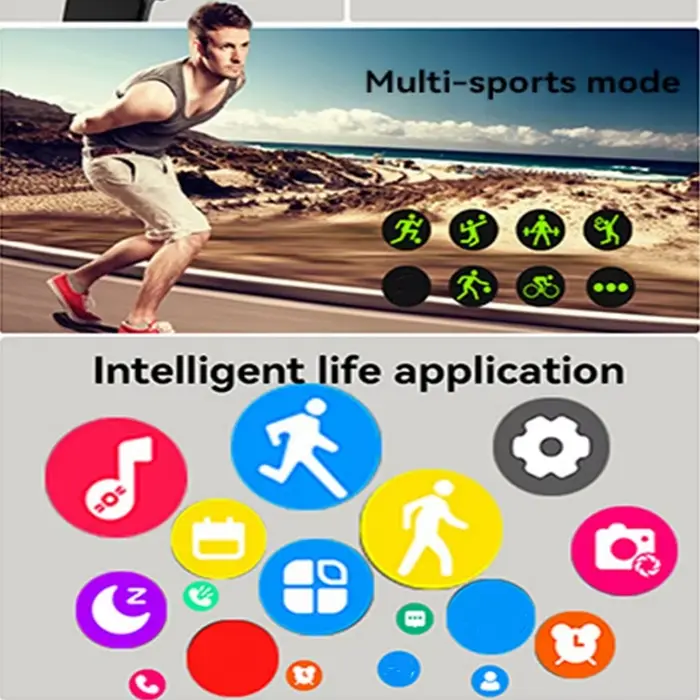 Écran tactile montre intelligente étapes de musique compte Bluetooth appel 2025 Smartwatch pour hommes femmes suivi des calories surveillance de la fréquence cardiaque H9