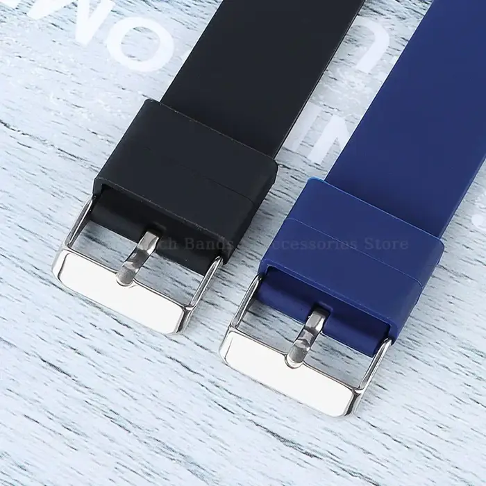 Bracelet de montre en Silicone 10mm 12mm 14mm 15mm 16mm 18mm 20mm 21mm 22mm 24mm Bracelet de montre à dégagement rapide pour hommes femmes Bracelet universel