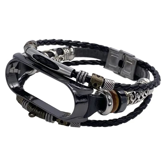 FIFATA Pour Xiaomi Mi Band 7/6/5 Vintage Bracelet Montre Intelligente