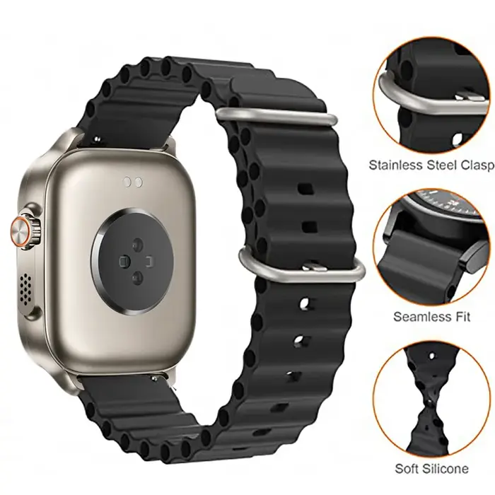 Bracelet pour Realme montre 5/S2 smartwatch sport silicone océan ceinture