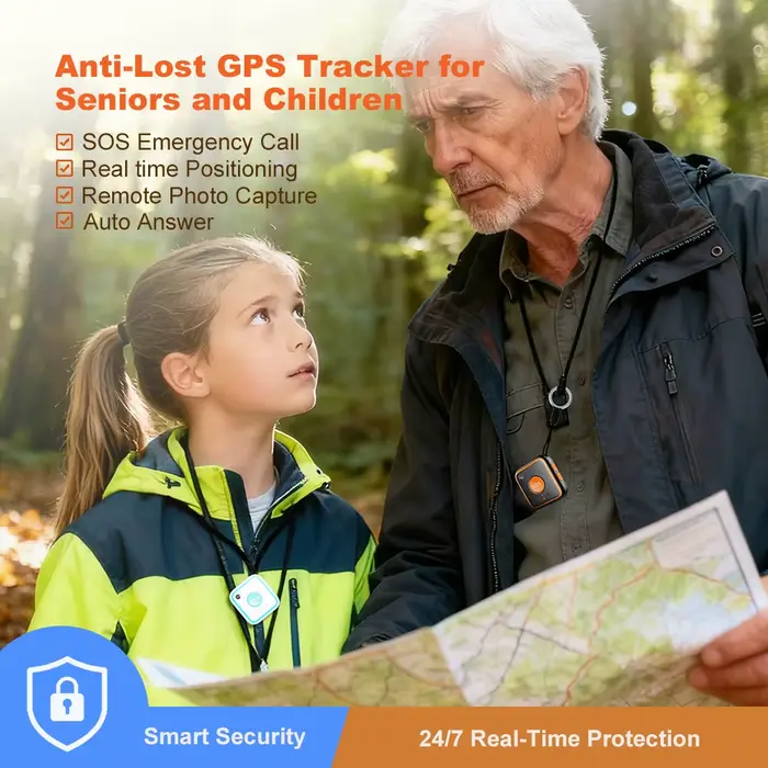 Montre GPS 4G pour personnes âgées ou enfants V28C Bouton SOS Bracelet Alarme d'urgence Suivi GPS Fréquence cardiaque Moniteur de pression artérielle