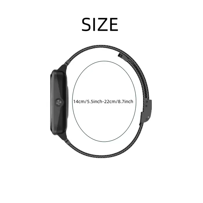 Bandes métalliques pour Honor Watch 4, bracelet respirant en maille d'acier inoxydable