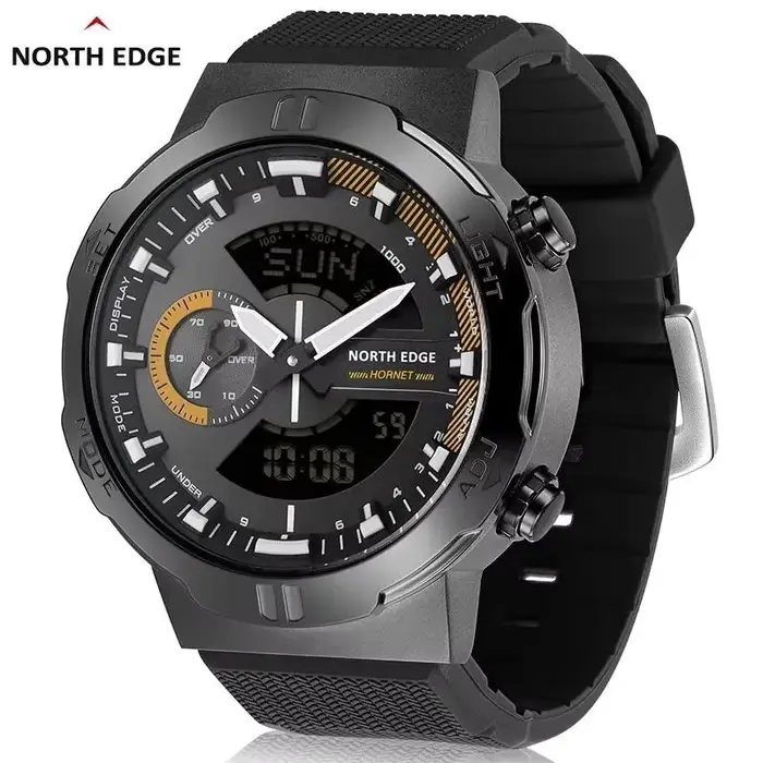 NORTH EDGE 2022 HORNET montre numérique pour hommes course à pied cyclisme montres de sport étanche 50M heure mondiale vitesse illuminateur montre-bracelet