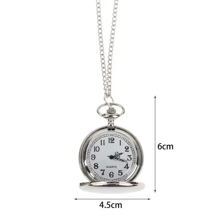☺ Montre de poche rétro classique à cadran numérique simple