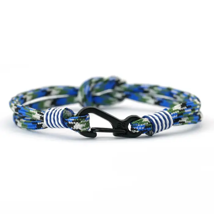 Nouveaux bracelets en corde tressée pour hommes, bracelets en paracorde faits à la main, bijoux spor
