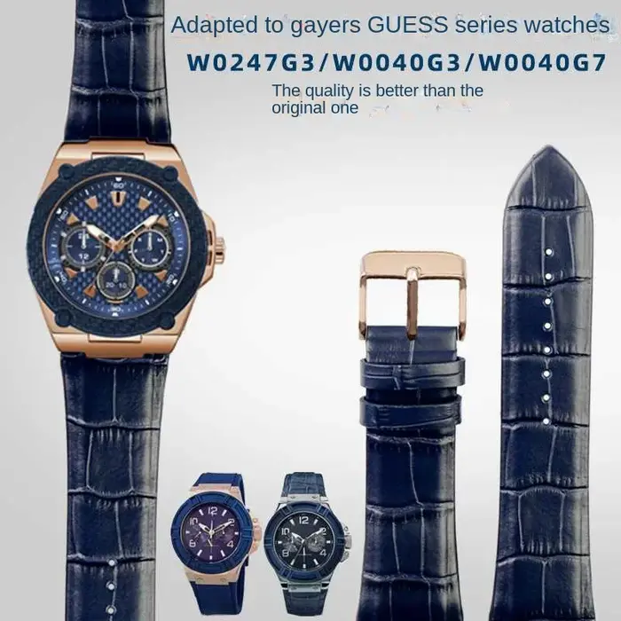 Bracelet de montre en cuir véritable pour montre GUESS Series