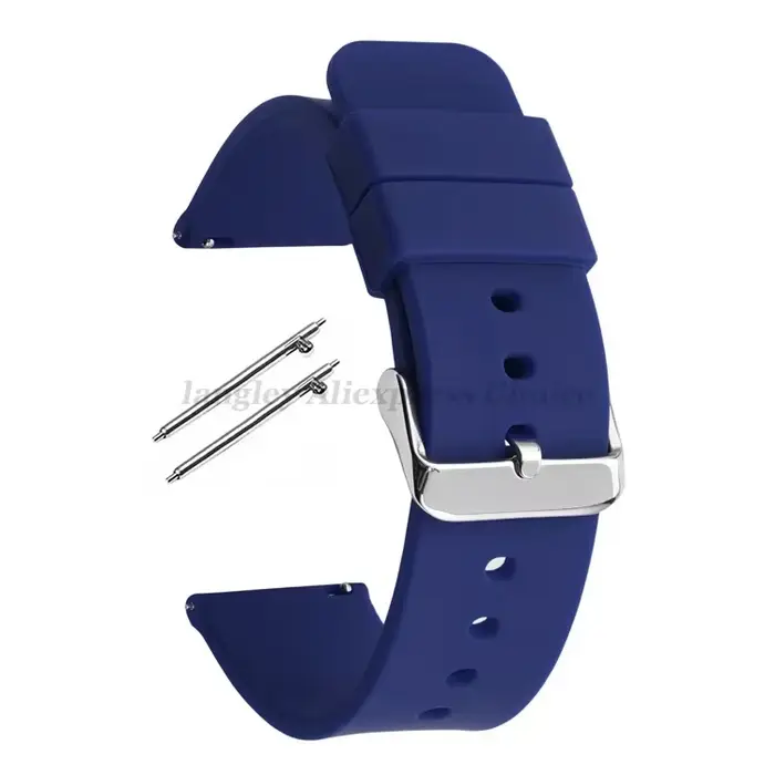 Bracelet de montre en Silicone 14/16/18/19/20/22/24mm bracelets de montre en caoutchouc souple à dég