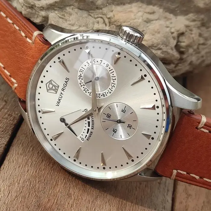 Montre automatique VaKuy tendance clown calibre ST1780 calendrier en cuir pour hommes d'affaires