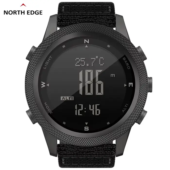 NORTH EDGE APACHE-46 hommes montre numérique Sports de plein air course natation Sport de plein air 