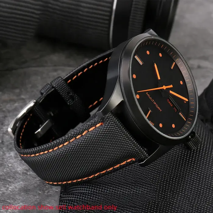 Bracelet de montre en nylon souple à dégagement rapide pour homme