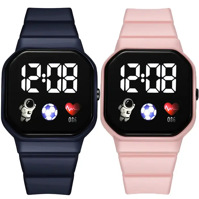 Montre de Sport numérique LED pour enfants