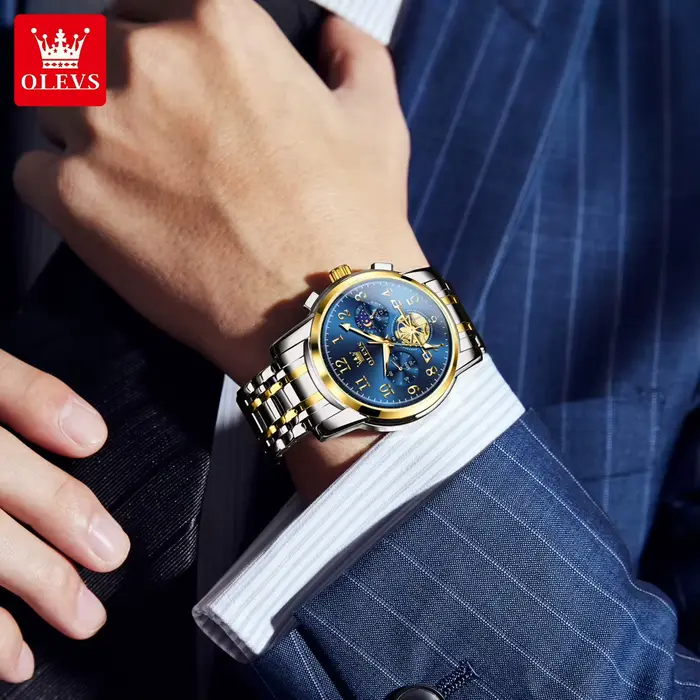 Montres-bracelets classiques de luxe OLEVS 2900 pour hommes