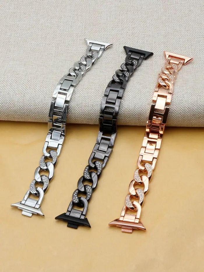 Bracelet de montre pour Xiaomi Smart Band 9 Pro/ 8 Pro/ 10 Pro/ Redmi Watch 6/5/4, bracelet pour femmes, réglable, bijoux brillants