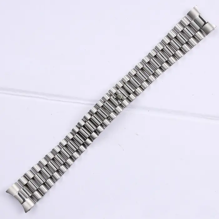 Bracelet de montre en acier inoxydable massif argenté et doré de 13, 17, 20 et 21 mm pour Rolex Oyst