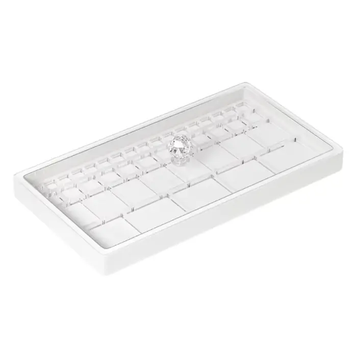 Organisateur de rangement de pièces de montre Transparent, plateau Anti-poussière, couvercle Anti-po
