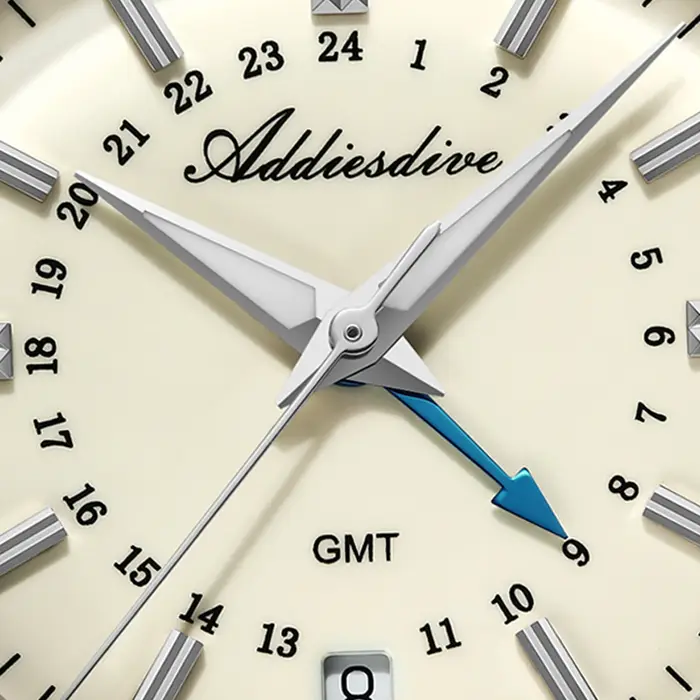 ADDIESDIVE 36mm montre analogique pour hommes GMT 515-24H montre BGW9 lumineux 100m étanche en acier