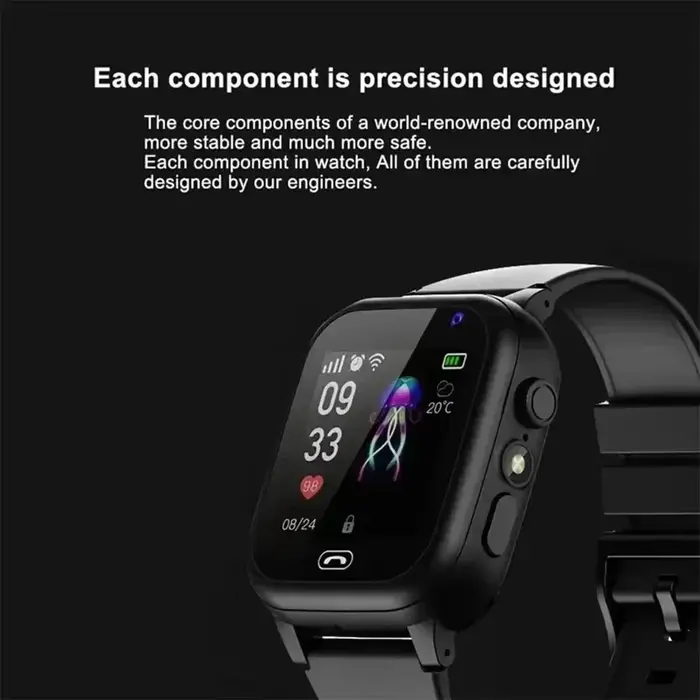 Montre connectée pour enfants Lenovo NEW 5G GPS avec caméra, appel SOS, étanche, prise en charge de la carte SIM, écouteurs, vidéo HD, reloj inteligente pour garçon