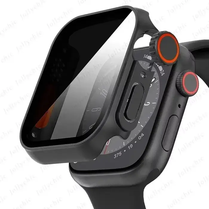 Étui pour apple watch Apple Watch Series9/8/7/6/5/4 SE 44 45 41 40mm, étui de protection d'écran en