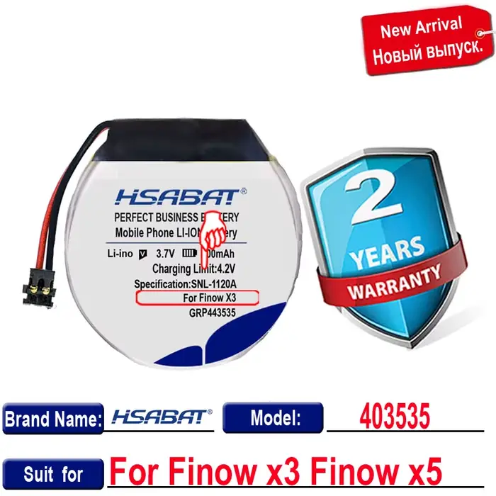 Batterie pour montre intelligente Finow
