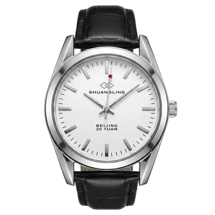 Montre-bracelet automatique vintage pour homme Shanghai Shuangling 20 rubis à remontage