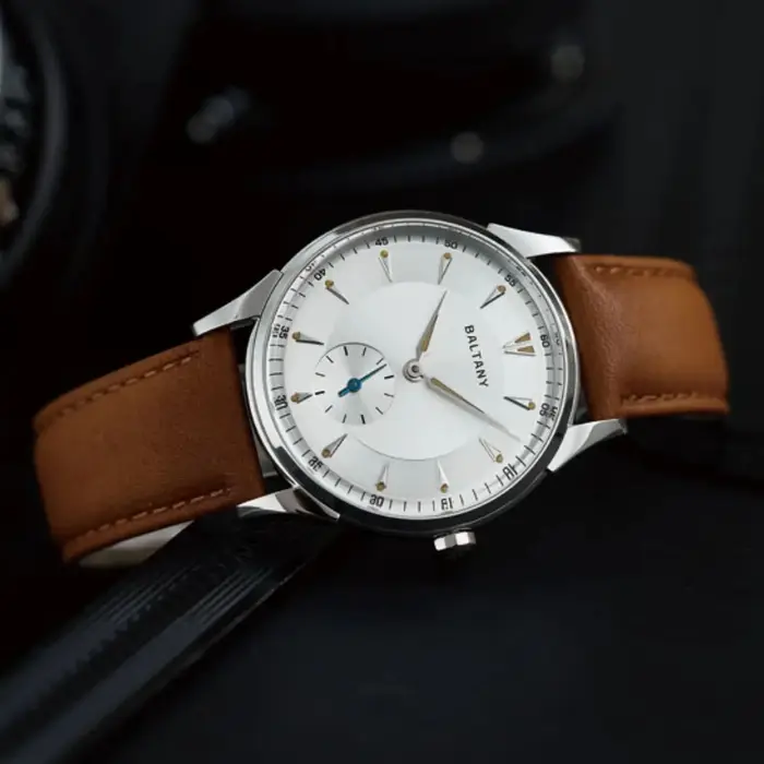 Baltany hommes montre automatique 38.5mm remontage manuel mécanique montre-bracelet saphir étanche petit deuxième cadran ST1701 ST1700 Mov