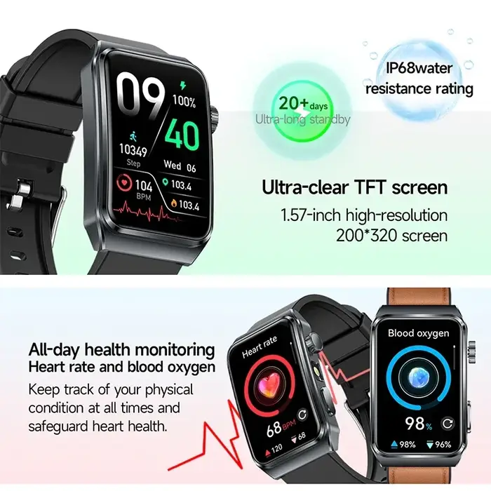2025 nouveau ECG + PPG diagnostic de santé montres intelligentes hommes femmes horloge acide urique lipide BP traqueur de fréquence cardiaque NFC sport montre intelligente IOS