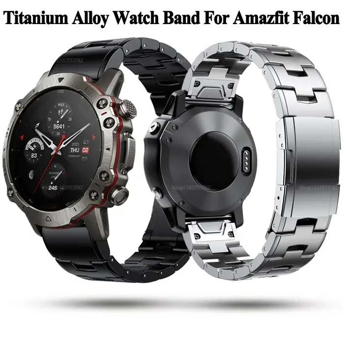 Bracelet de montre en alliage de titane à dégagement rapide pour Amazfit Falcon