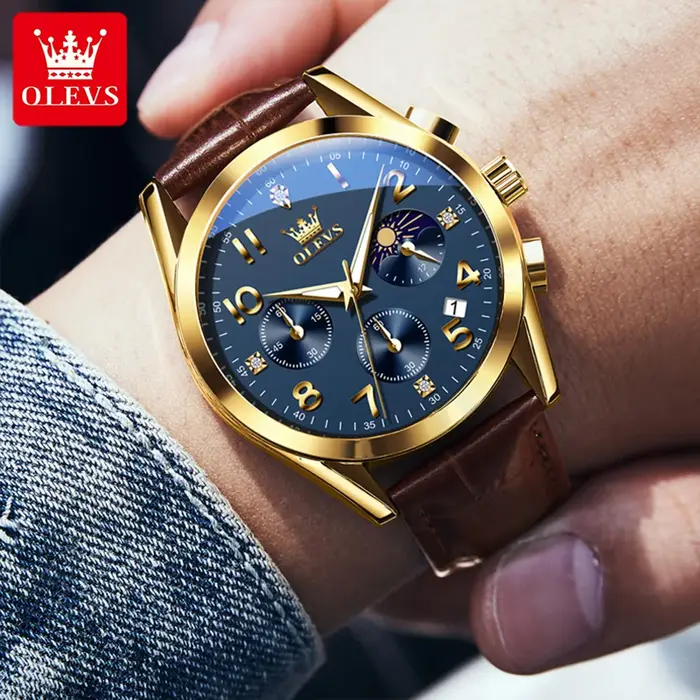 Montre-bracelet à quartz OLEVS 2890 pour homme