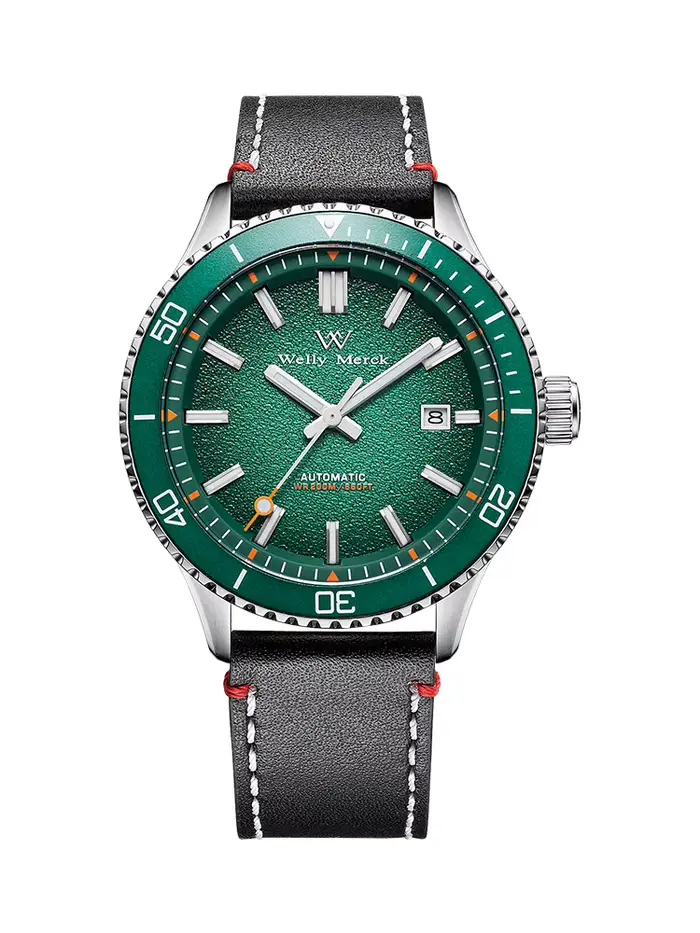WM montre automatique mécanique montre de plongée homme mis5 8215 étanche en acier inoxydable saphir