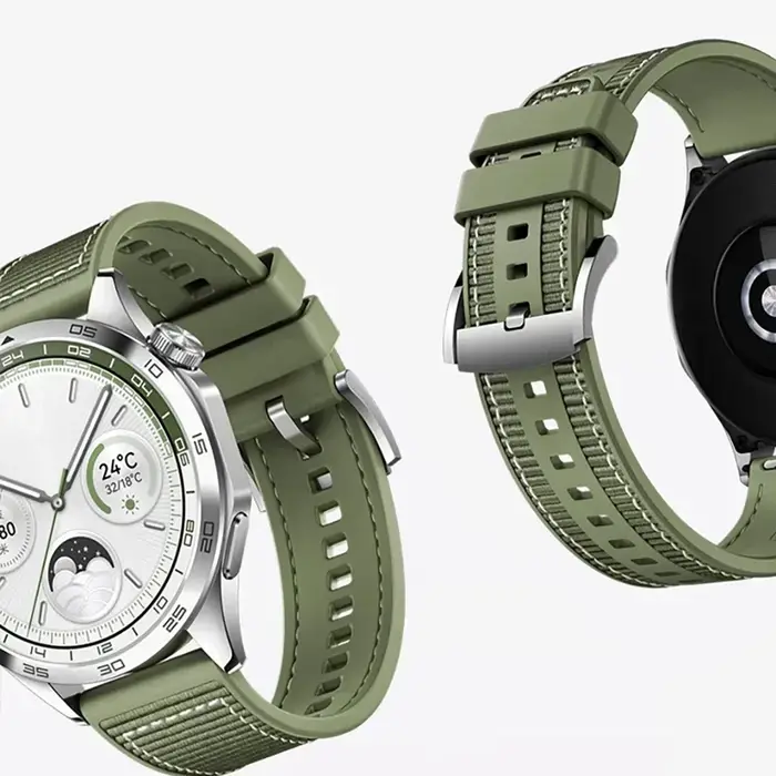 22mm tissé tresse ceinture Bracelet officiel pour Huawei montre GT4 bande