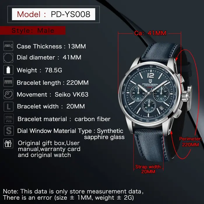 PAGANI DESIGN 2026 Nouvelles Montres à Quartz pour Hommes