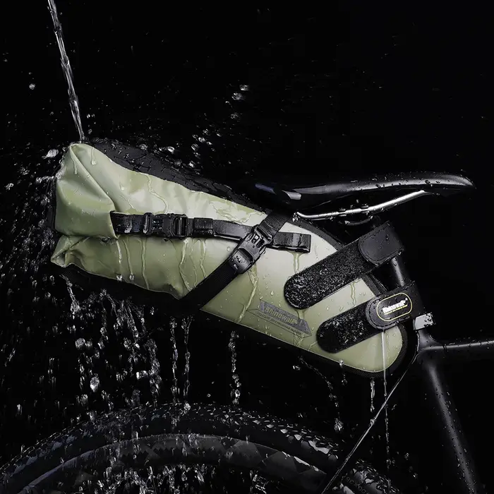 Rhinowalk sac de selle de vélo étanche 5L-13L grande capacité pliable sac arrière arrière réfléchiss