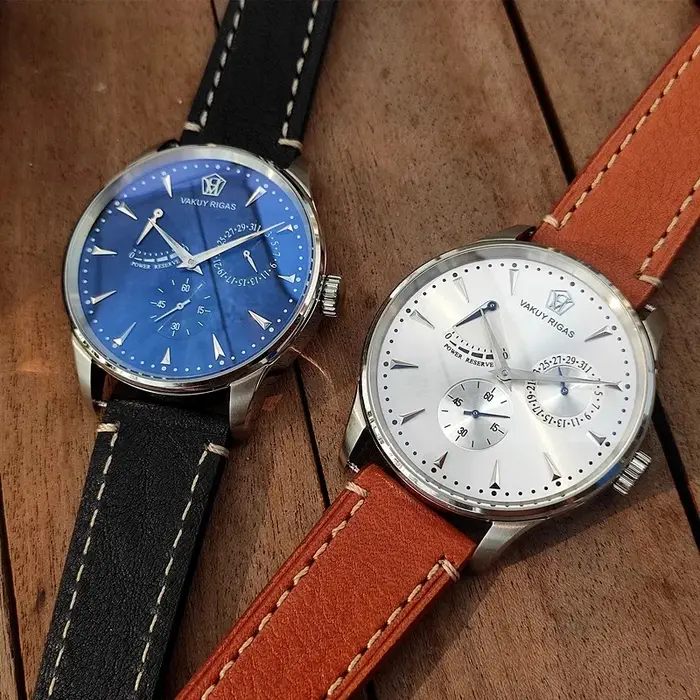 Montre automatique VaKuy tendance clown calibre ST1780 calendrier en cuir pour hommes d'affaires