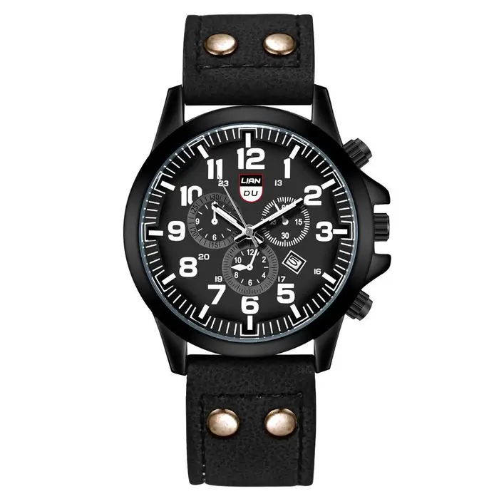 Montre de marque de luxe hommes montres de sport en cuir