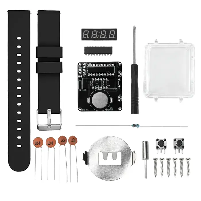 Kit de montre électronique à monter soi-même, affichage de Tube numérique LED, projet de soudure cré