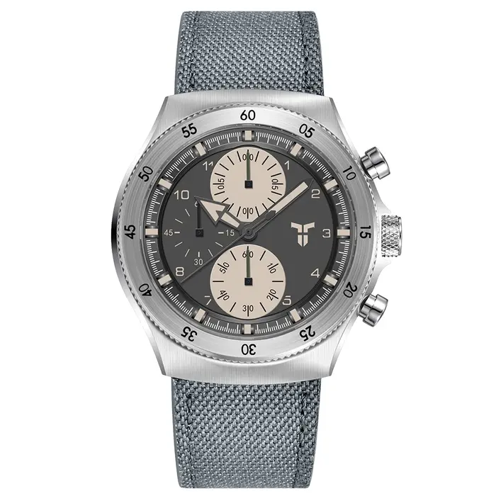 2026, nouvelle collection de montres pour hommes : montre à quartz étanche TYBERLEY pour hommes, double fuseau horaire, verre saphir, bracelet en acier inoxydable et en nylon.