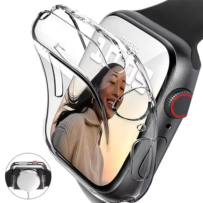 Protecteur d'écran en TPU souple pour Apple Watch 10 9 8 45mm 41mm 44mm 42mm 46mm 49mm, coque complè